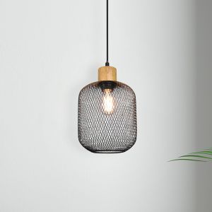 Black dining table hanging lamp vintage, Cristel