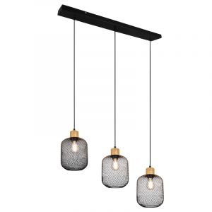Black dining table hanging lamp vintage, Cristel