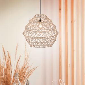 Brown pendant light rustic, Liduina