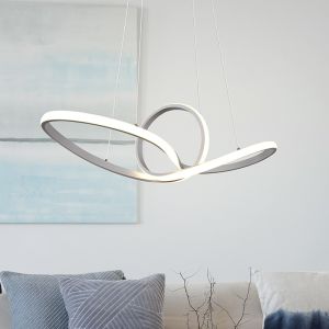 White pendant light modern, Jonny, 28W, 4000K LED