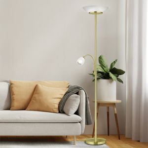 Brass reading floor lamp modern, Larry