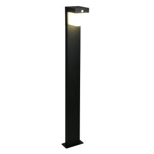 Black solar outdoor floor lamp modern, Kadija, 5,5W, 4000K LED, IP44