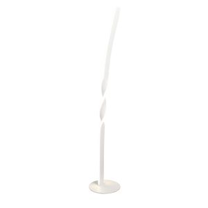 White floor lamp design, Quirinus, 19W, 4000K LED, with switch