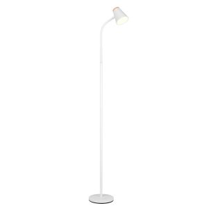 White floor lamp modern, Rahul, 4,5W, 3000K LED, with switch
