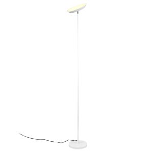 White floor lamp modern, Shahid, 17W, warm to cold white adjustable LED, with touch dimmer