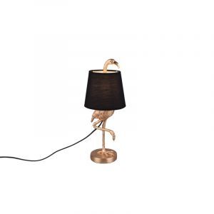 Golden table lamp modern, Marie, with switch