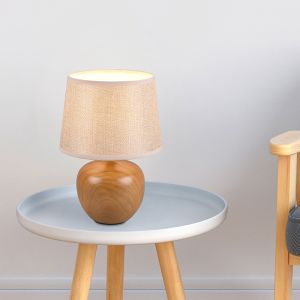 Ceramic table lamp beige, Yet, with switch