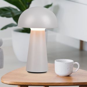 Grey outdoor table lamp modern, Rachelle, 2W, 3000K LED, IP44, 3-step dimmable