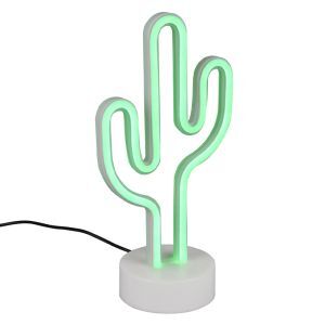 Green kid's table lamp plastic, Setian, 1W, 3000K LED