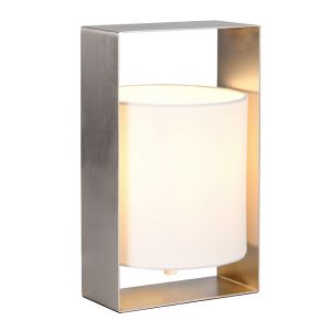 Nickel table lamp modern, Radhika, with switch