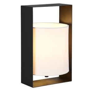 Black table lamp modern, Radhika, with switch