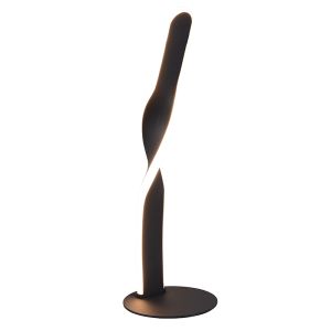 Black table lamp design, Quirinus, 10W, 4000K LED, with switch