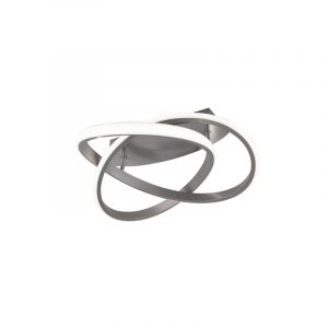 Nickel flush ceiling light modern, Sanura, 18W, 3000K LED