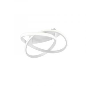 White flush ceiling light modern, Sanura, 18W, 4000K LED