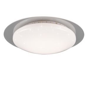 White flush ceiling light modern, Suzy, 13W, RGBW LED, with remote control