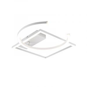 White flush ceiling light modern, Emine, 23,5W, 4000K LED