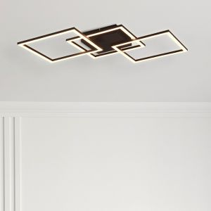 Black flush ceiling light modern, Margaux, 31W, 3000K LED