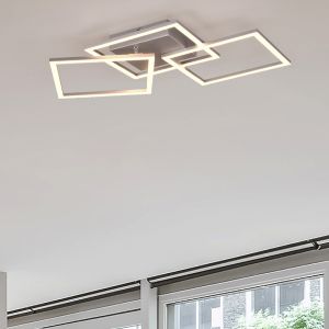 Chrome flush ceiling light modern, Margaux, 31W, 3000K LED