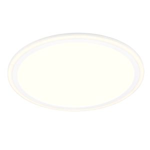 White flush ceiling light modern, Omaima, 17W, 3000K LED