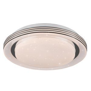 White flush ceiling light modern, Alpha, 10,5W, warm to cold white adjustable LED, with remote control