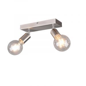 Nickel ceiling spotlight modern, Odin, with switch