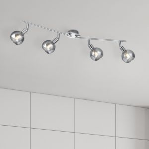 Chrome ceiling spotlight modern, Omari