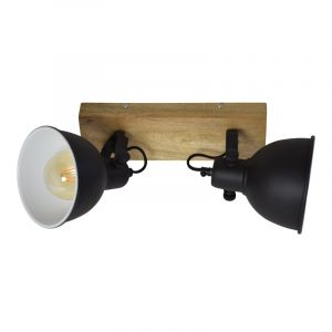 Industrial ceiling spotlight black, Karuna