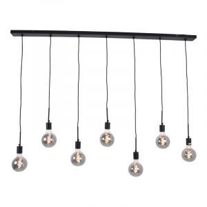 Industrial dining table hanging lamp black, Bolb