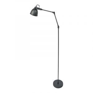 Industrial floor lamp black, Melco, with switch