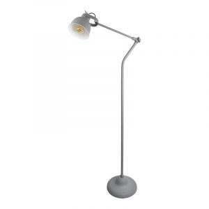 Industrial floor lamp grey, Redon, with switch