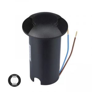 Modern ground light black, Marcus, 1W, 6500K LED, IP67