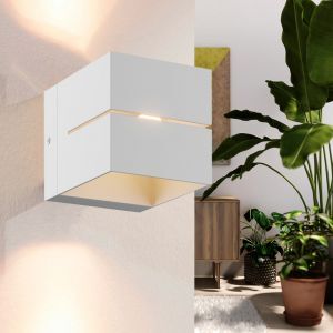 Modern up down wall light white, Gedser