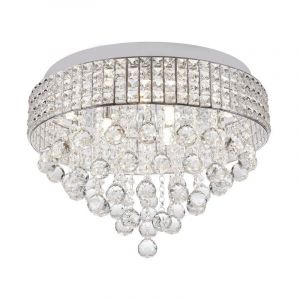 Design flush ceiling light chrome, Mitzy