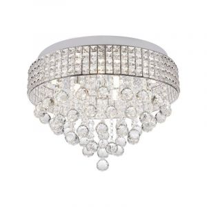 Design flush ceiling light chrome, Mitzy