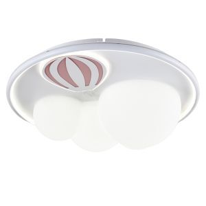 Metal children's ceiling light pink, Balloon, 42W, 3000K LED, 3-step dimmable