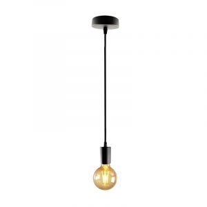 Modern pendant light without shade black, Rika