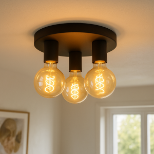 Modern ceiling light black, Rami