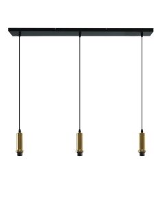 Aluminium pendant light without shade gold, Rika