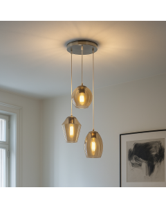 Design pendant light amber, Lazaro
