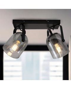 Design ceiling spotlight grey, Clyde