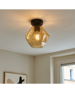 Retro ceiling light amber, Anoek