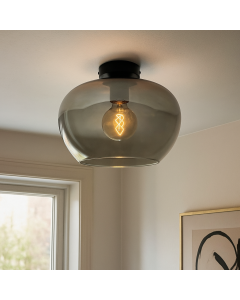 Design ceiling light grey, Vidro