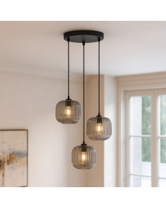 Retro pendant light grey, Charlois