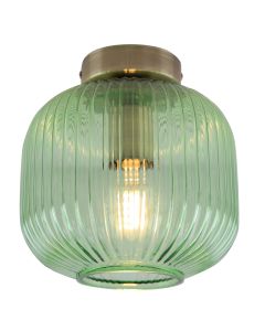 Glass ceiling light gold, Charlois