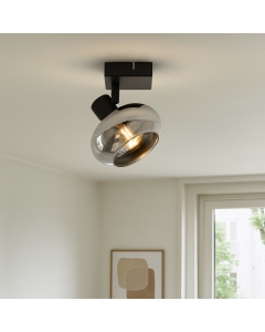 Design ceiling spotlight black, Skip