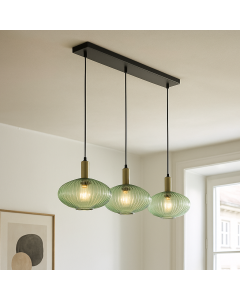 Retro pendant light green, Charlois