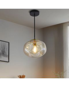 Design pendant light amber, Evita