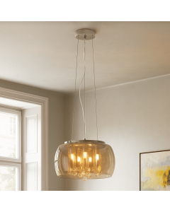 Design pendant light amber, Lorenzo