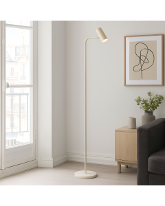 Modern floor lamp beige, Carlos, with switch