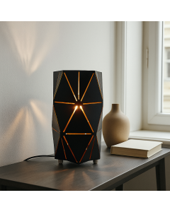 Modern table lamp gold, Sivar, with switch